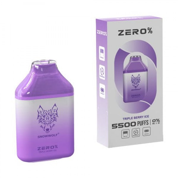 Snowwolf ZERO Disposable Vape (0%, 5500 Puffs)