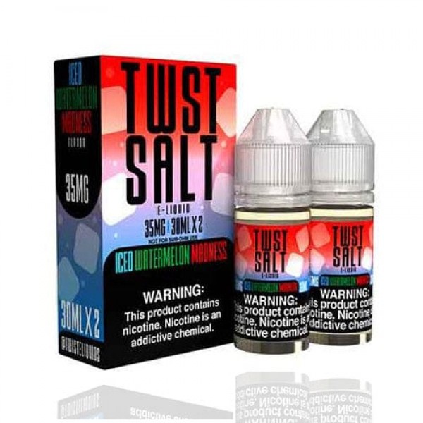 Watermelon Madness ICED 2x 30ml (60ml) Nic Salt Vape Juice - Twist E-Liquids