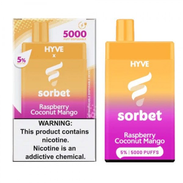 HYVE 5K x Sorbet Disposable Vape (5%, 5000 Puffs)