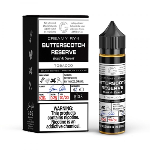 GLAS Basix Series Vape Juice Butterscotch Reserve 60ml