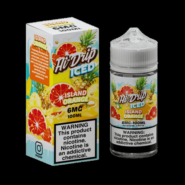 Hi-Drip Iced Island Orange 100ml Vape Juice