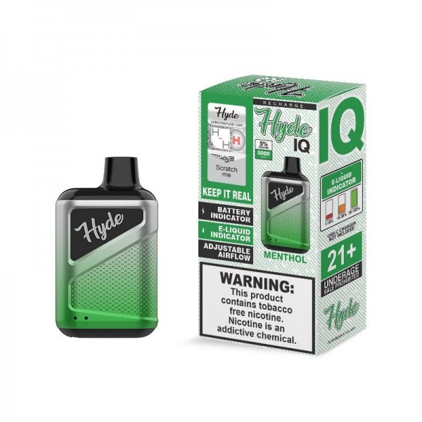 Hyde IQ Recharge Disposable Vape (5%, 5000 Puffs)