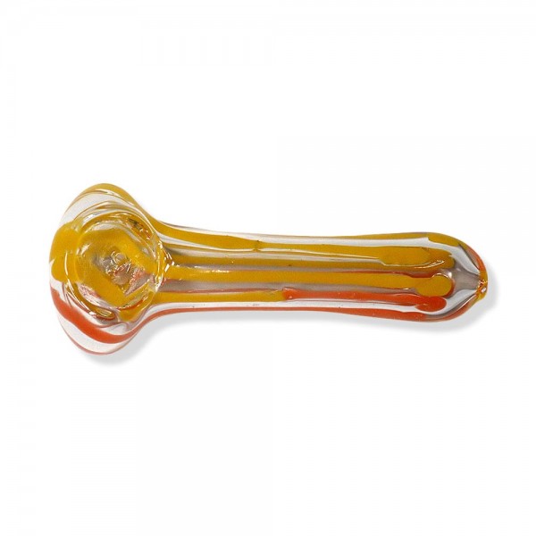 Color Mini Glass Hand Pipe w/ Stripes