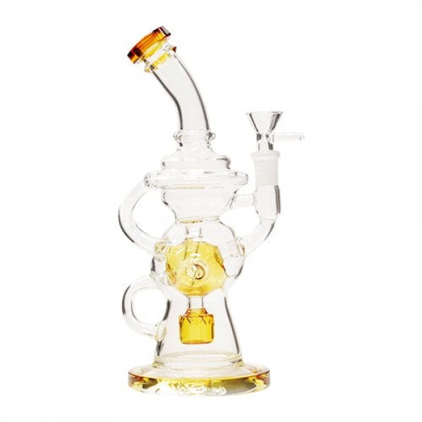 Glass Exosphere Recycler Dab Rig