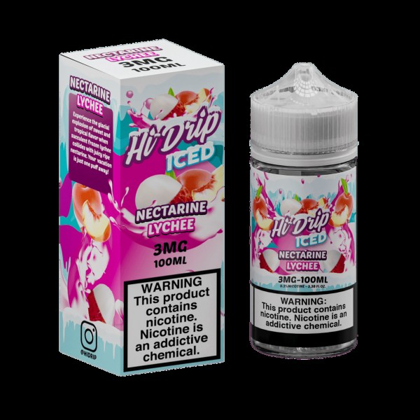 Hi-Drip Iced Nectarine Lychee 100ml Vape Juice