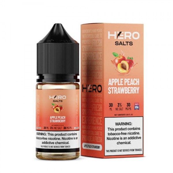 HERO Apple Peach Strawberry 30ml TF Nic Salt Vape Juice