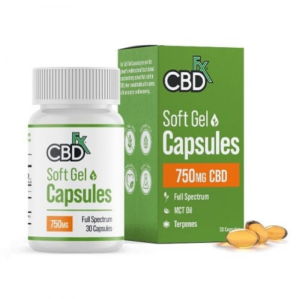 CBDfx Soft Gel 750mg Capsules - 30ct