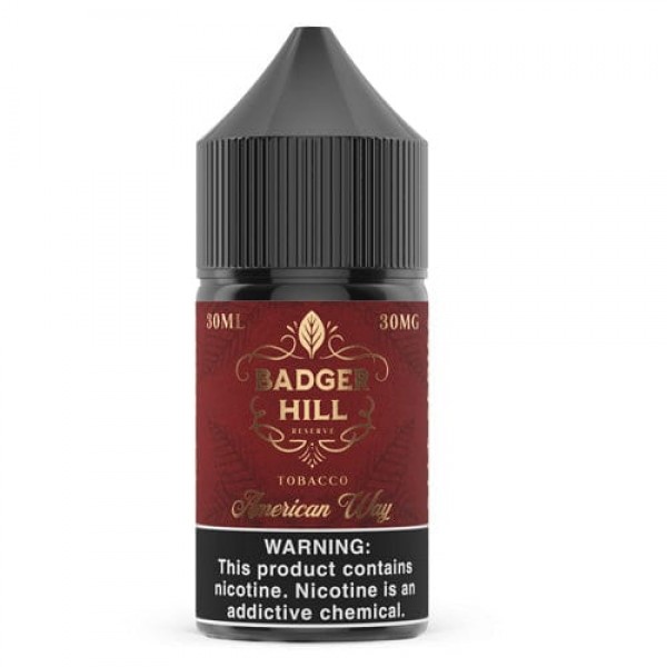 Badger Hill Reserve American Way 30ml Nic Salt Vape Juice