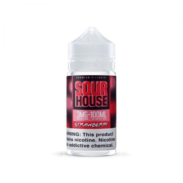 Sour House Strawberry 100ml Vape Juice