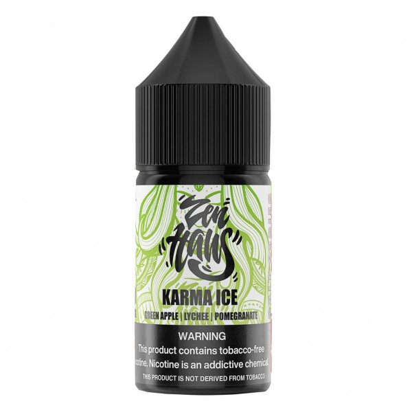 Zen Haus Karma Ice (Green Apple+Lychee+Pomegranate) 30ml Nic Salt Vape Juice