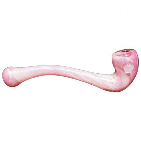 Pink Handmade Glass Sherlock Pipe