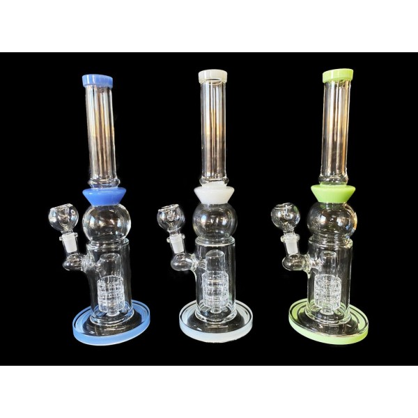 12" Glass Bong w/ Stacked Matrix Perc