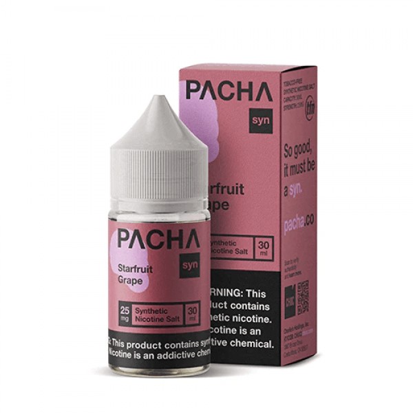 Pacha Syn Starfruit Grape 30ml Nic Salt Vape Juice