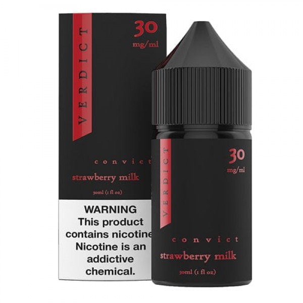 Verdict Convict Strawberry Milk 30ml Nic Salt Vape Juice