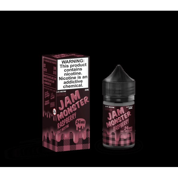 Jam Monster Salts Raspberry 30ml Nic Salt Vape Juice