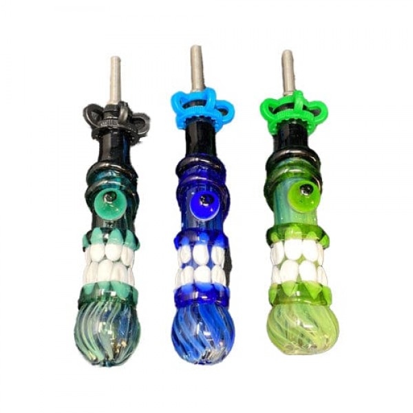 Heady Handmade Glass Nectar Collector w/ Teeth