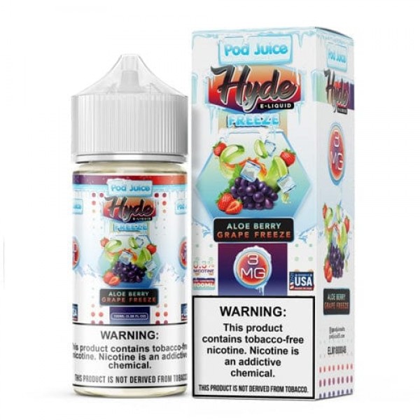 Pod Juice x Hyde Aloe Berry Grape Freeze 100ml TF Vape Juice