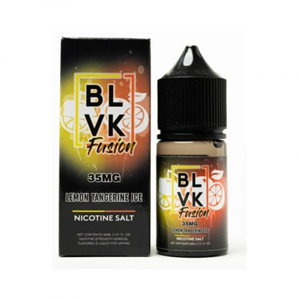 BLVK Fusion Salts Lemon Tangerine Ice 30ml Nic Salt Vape Juice