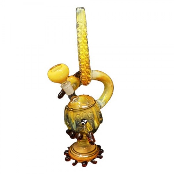 Heady Handmade Glass Honeybee Bong