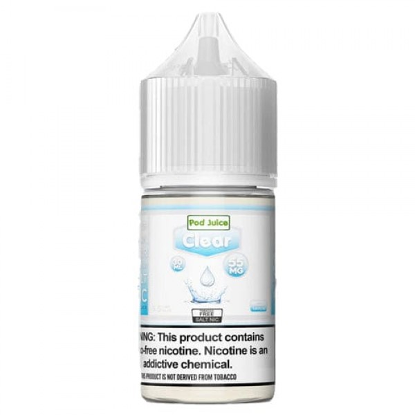 Pod Juice Clear (Unflavored) TF 30ml Nic Salt Vape Juice