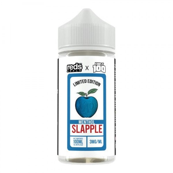 7 Daze Reds x Keep It 100 Slapple Menthol 100ml Vape Juice