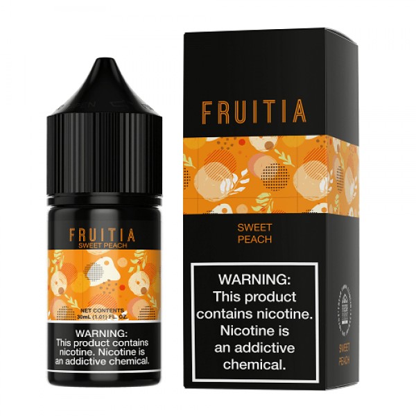 Fruitia Sweet Peach 30ml Nic Salt Vape Juice