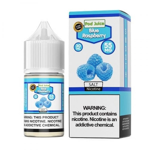 Pod Juice Blue Raspberry TF 30ml Nic Salt Vape Juice