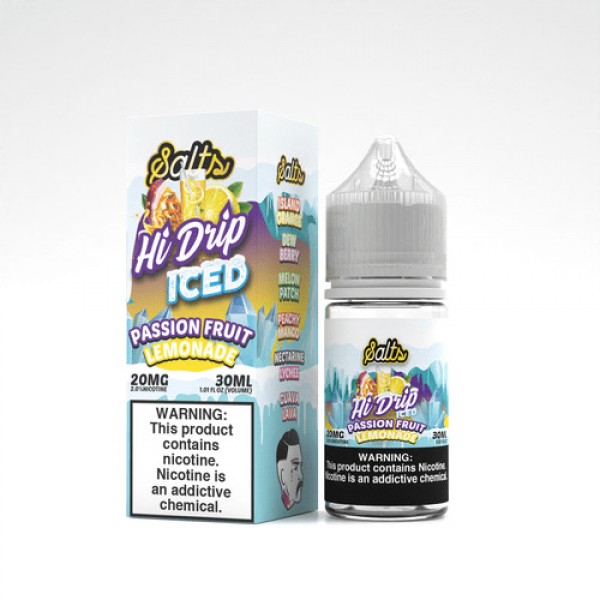 Hi-Drip Passionfruit Lemonade ICED 30ml Nic Salt Vape Juice