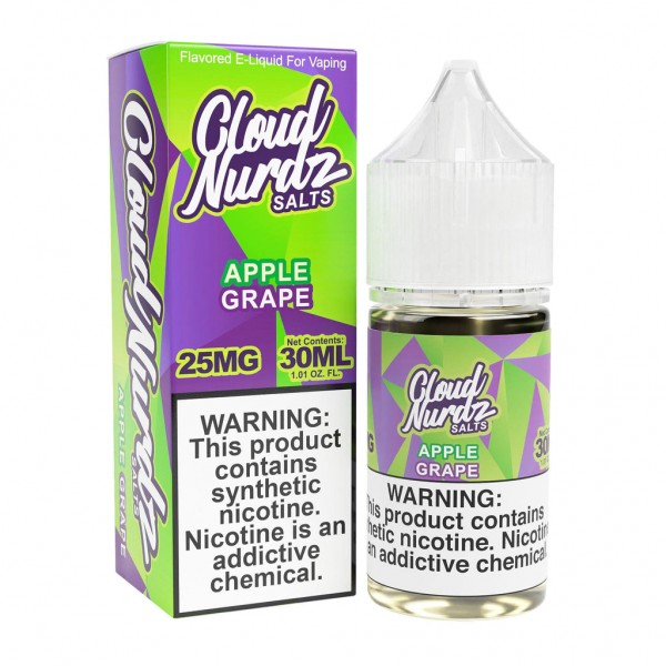 Cloud Nurdz Salts Grape Apple 30ml Nic Salt Vape Juice