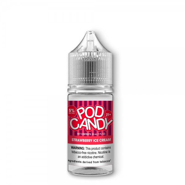 Pod Candy Strawberry Ice Cream 30ml TF Nic Salt Vape Juice