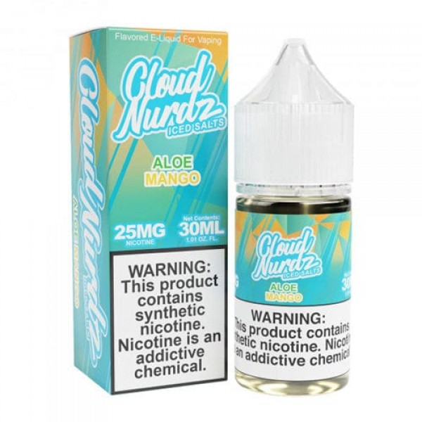 Cloud Nurdz Iced Aloe Mango 30ml Nic Salt Vape Juice