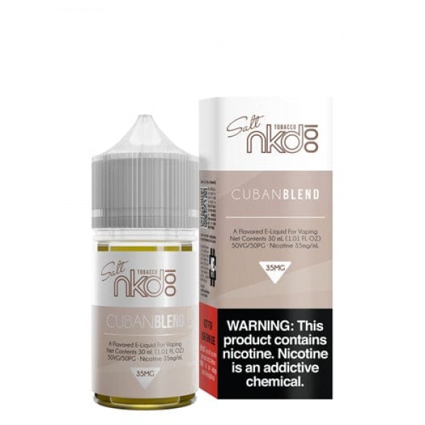 NKD 100 Salt Tobacco Cuban Blend 30ml Nic Salt Vape Juice