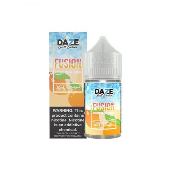 7 Daze Fusion Orange Cream Mango ICED 30ml Nic Salt Vape Juice