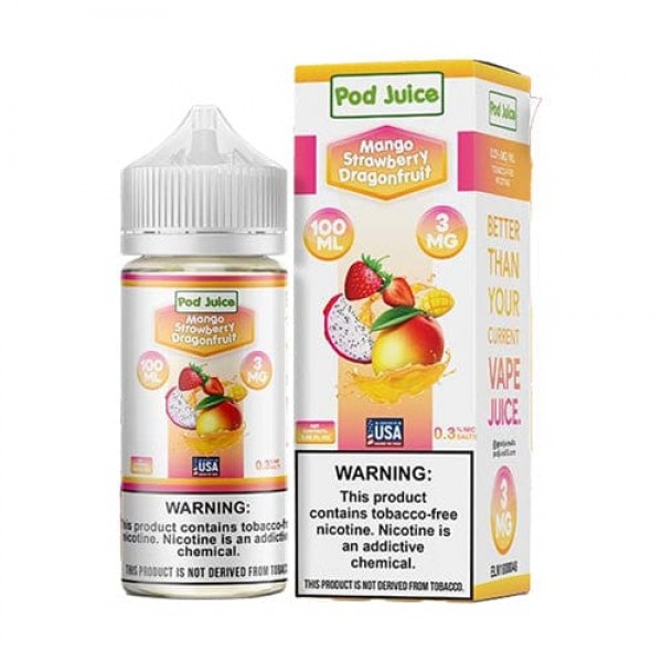 Pod Juice Mango Strawberry Dragonfruit TF 100ml Vape Juice