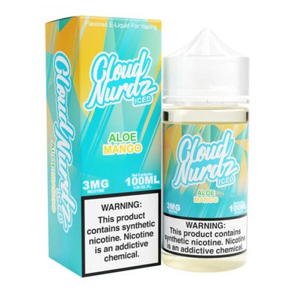 Cloud Nurdz Iced Aloe Mango 100ml Vape Juice