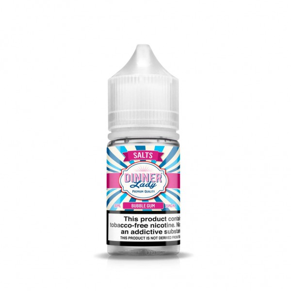 Bubblegum 30ml TF Nic Salt Vape Juice - Dinner Lady Salts