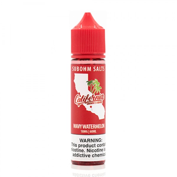 California Grown Sub-Ohm Salts Wavy Watermelon 60ml Vape Juice