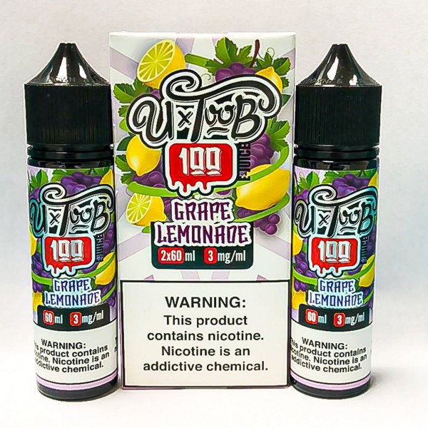 U TooB 100 Grape Lemonade 2x 60ml (120ml) Vape Juice