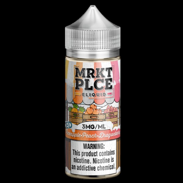 MRKT PLCE Iced Pineapple Peach Dragonberry 100ml Vape Juice