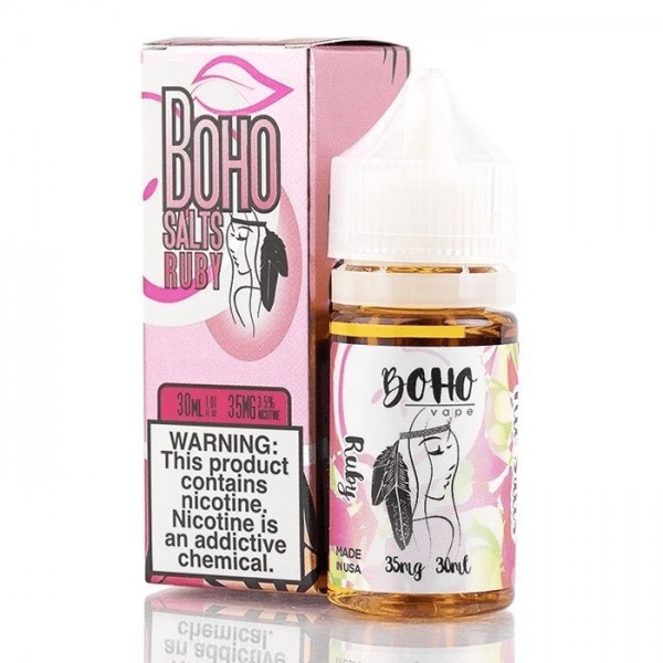 Boho Vape Salts Ruby Salt 30ml Nic Salt Vape Juice