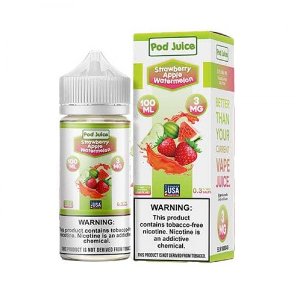 Pod Juice Strawberry Apple Watermelon TF 100ml Vape Juice