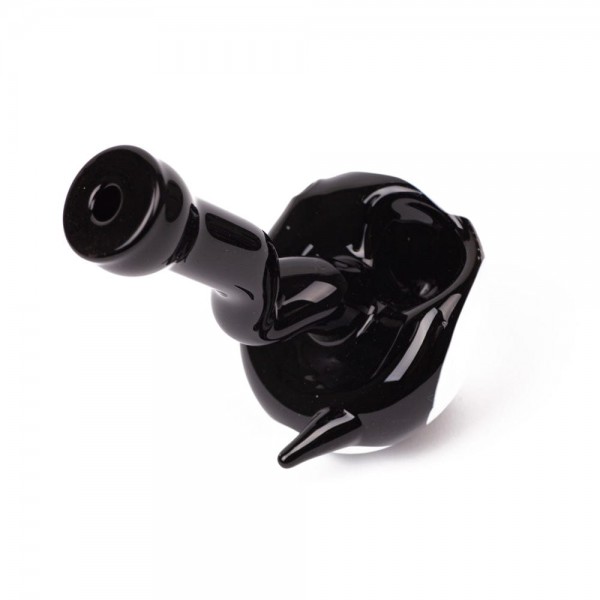 Glass Alien Hand Pipe w/ Wide Base