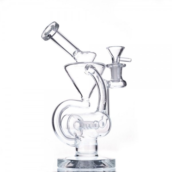 9" Slitted Inline Recycler Dab Rig