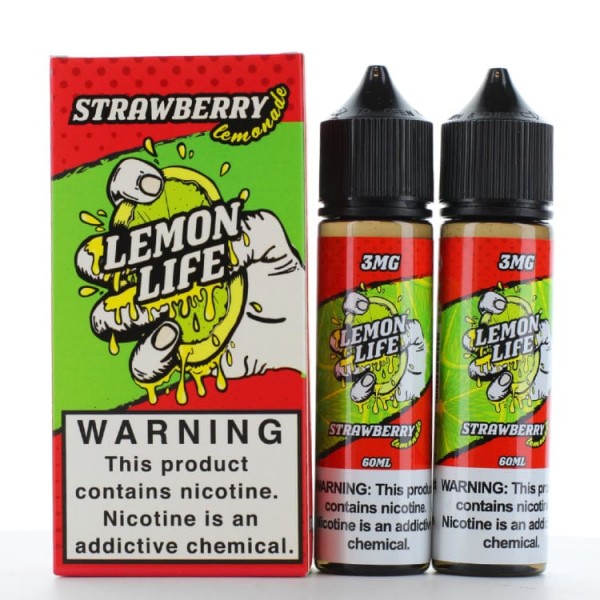 Lemon Life Twin Pack Strawberry Lemonade 2x 60ml Vape Juice