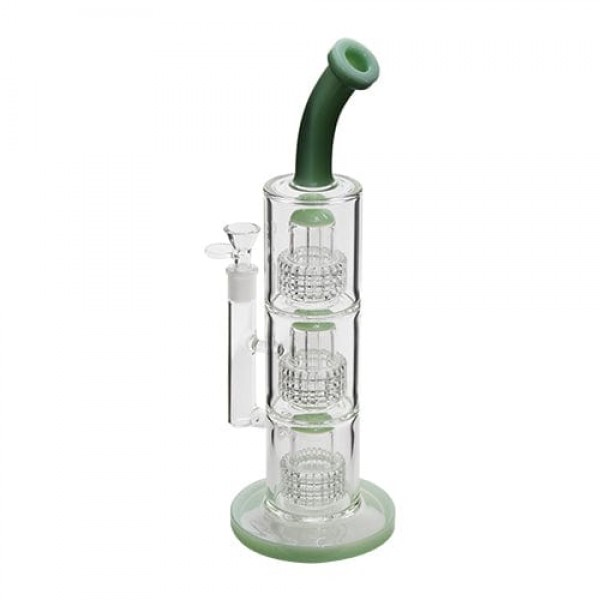 14" Glass Bong w/ Triple Matrix Perc