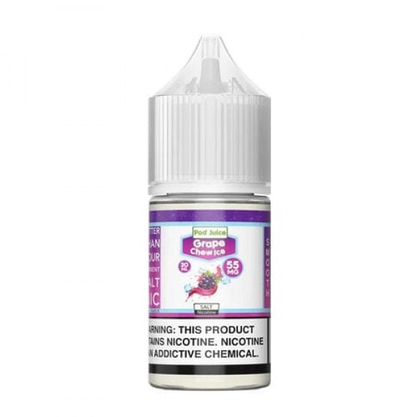 Pod Juice Grape Chew Ice 30ml Nic Salt Vape Juice