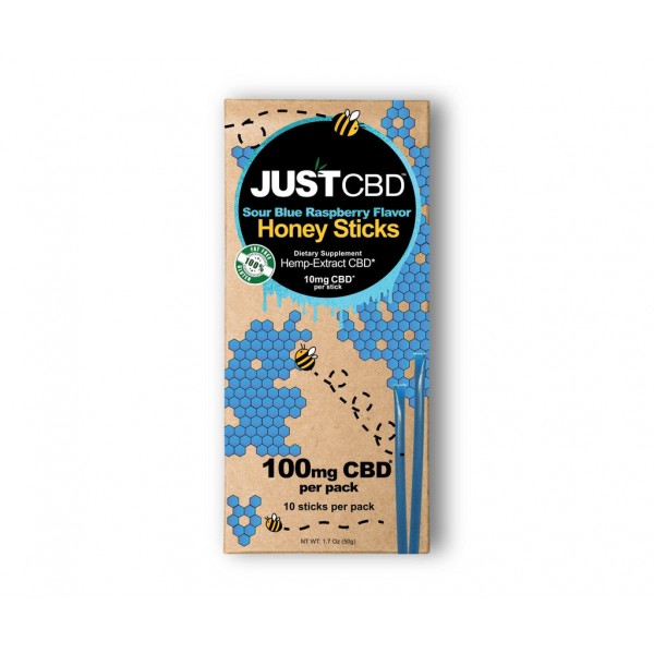 JustCBD 100mg Flavored CBD Honey Sticks