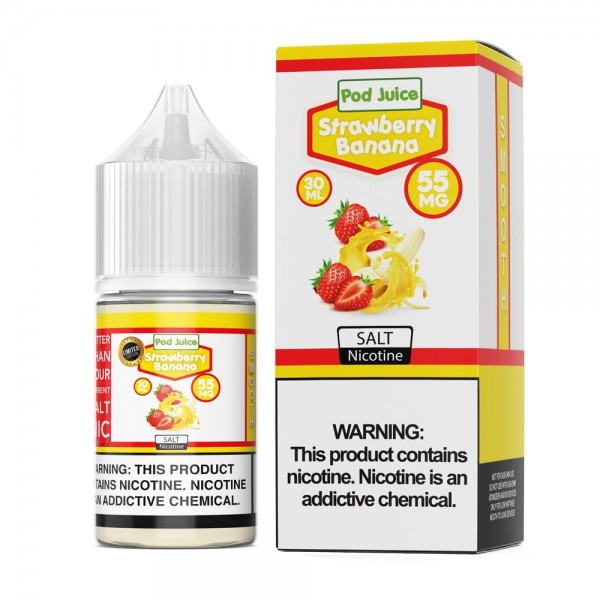 Pod Juice Strawberry Banana TF 30ml Nic Salt Vape Juice