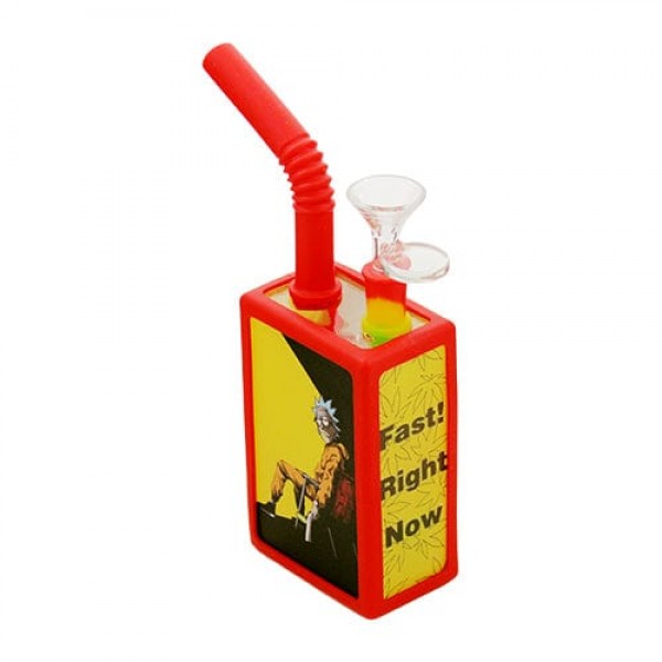 Cartoon Juice Box Silicone Bong