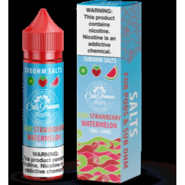 Kiwi Strawberry Watermelon 60ml Vape Juice - California Grown Sub-Ohm Salts